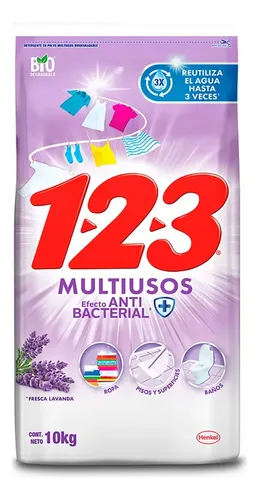123 DETERGENTE 10 KG