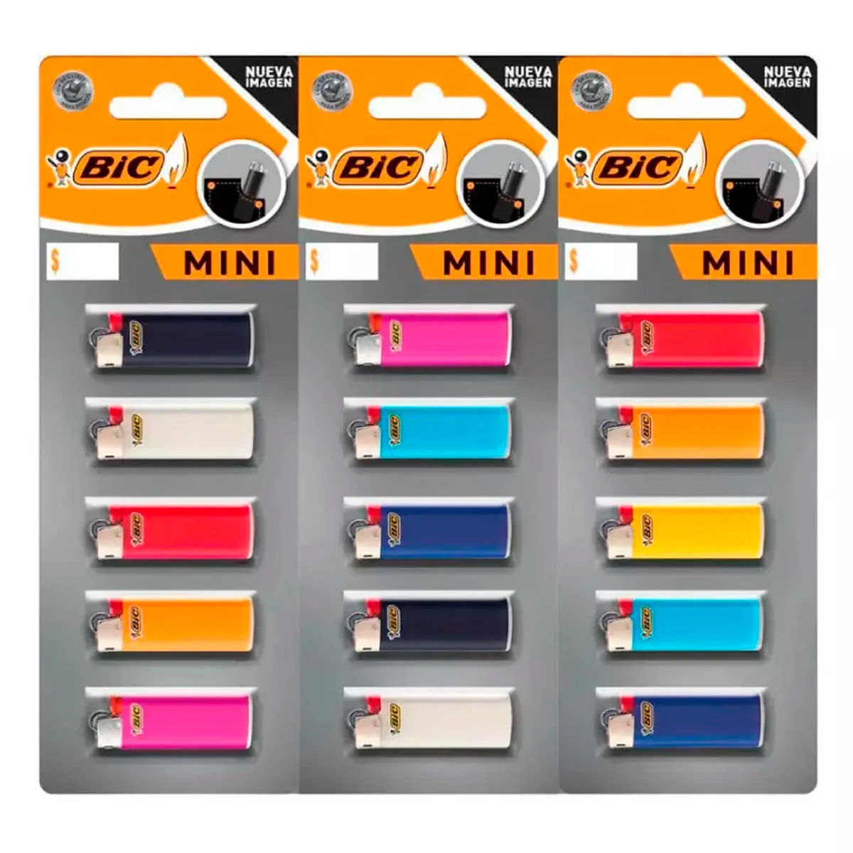 BIC ENCENDEDOR MINI 5 PZ