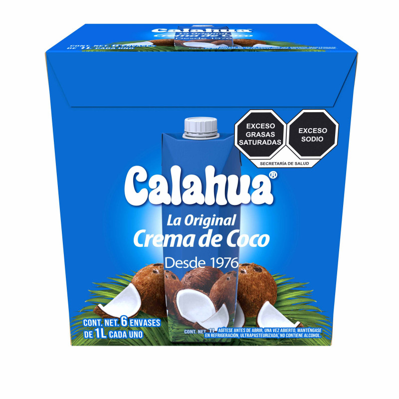 CALAHUA CREMA DE COCO 6/1 LT