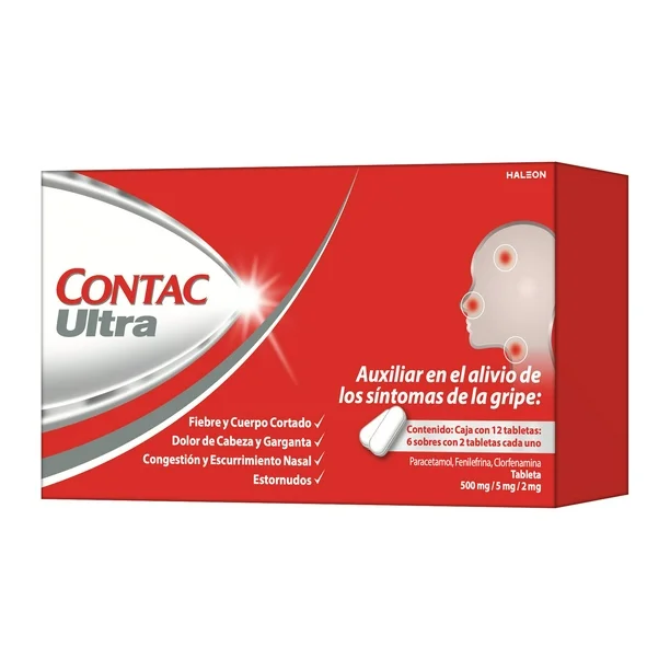 CONTAC ULTRA TABLETAS 12 PZ