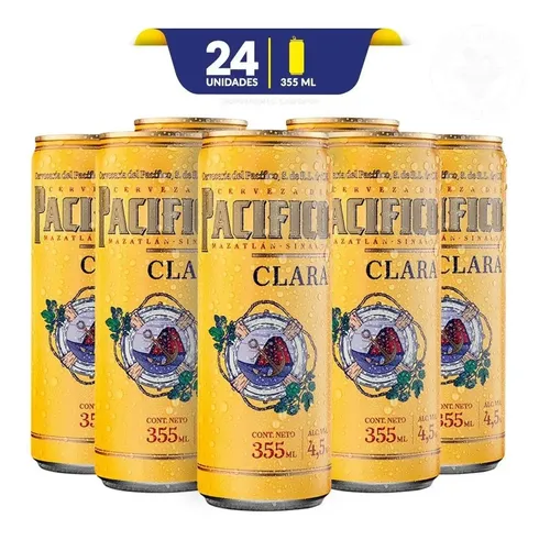 COR CERV PACIFICO LATA 24/355 ML