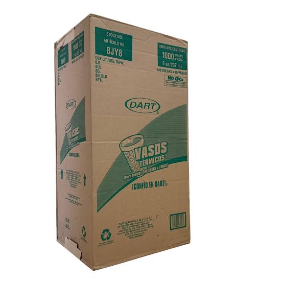DART VASO TERM #8 25 PZ