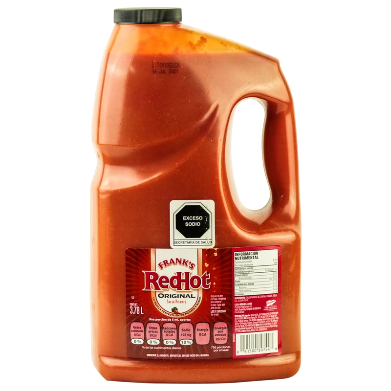 FRANKS RED HOT ORIG 3.8 LT