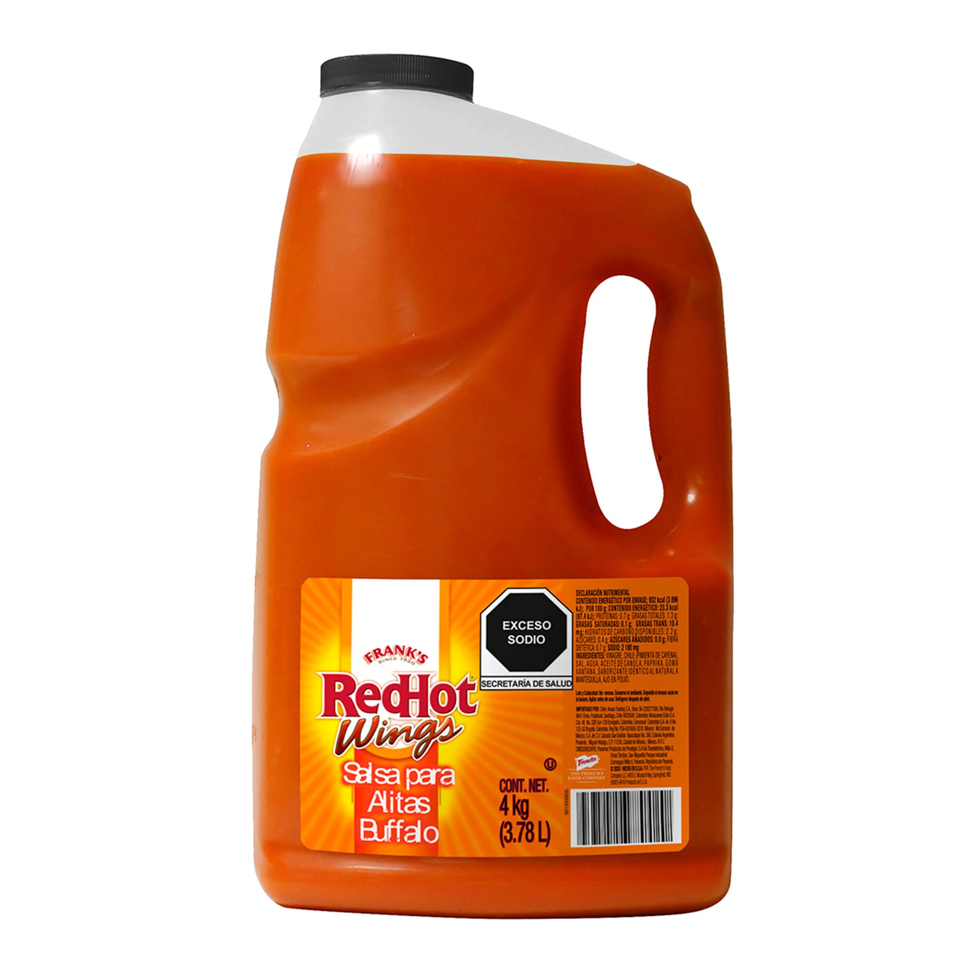 FRANKS RED HOT WINGS 3.8 LT