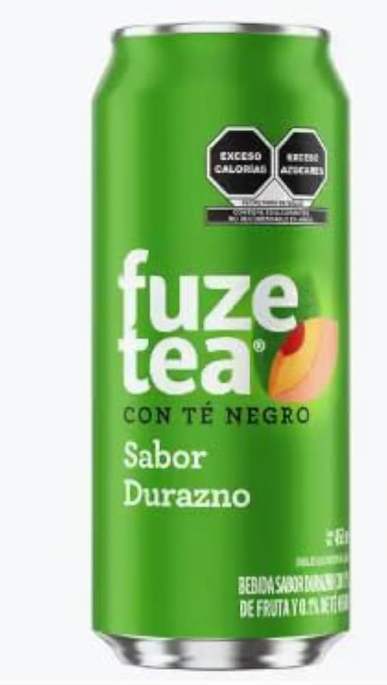 FUZE TEA LATA DURAZNO 6/453ML