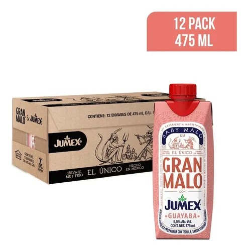 GRAN MALO BABY GUAYABA 12/475 ML