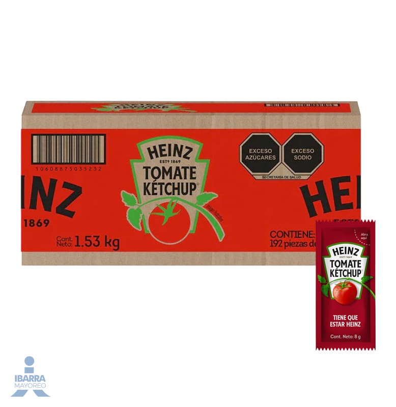 HEINZ KETCHUP SOBRE 192/8 GR