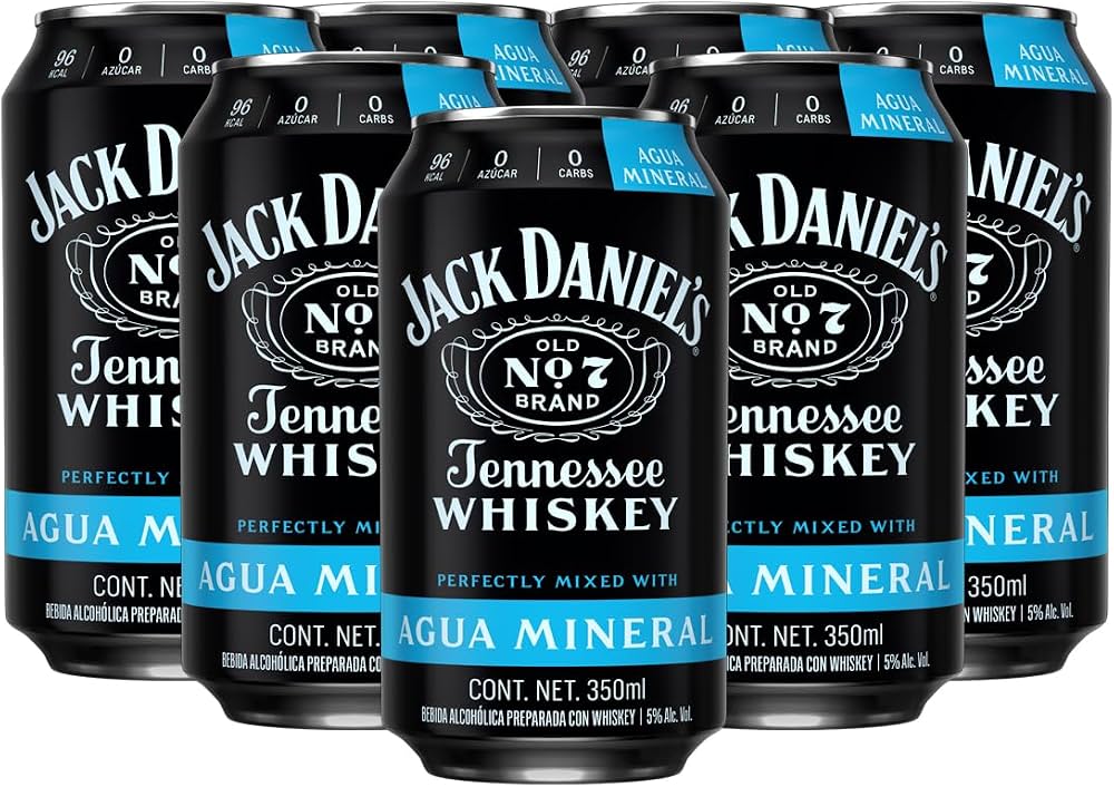 JACK DANIELS LATA MINERAL 24/350 ML