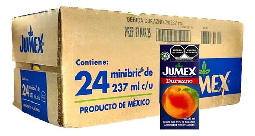 JUMEX BEBIDA DURAZNO 24/237 ML