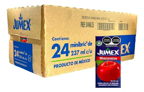 JUMEX BEBIDA MANZANA 24/237 ML
