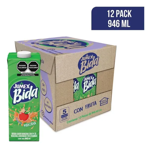 JUMEX BIDA MANZANA 12/500 ML