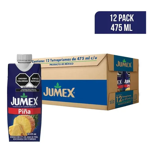 JUMEX TETRAPRISMAS MANZANA 12/475 ML