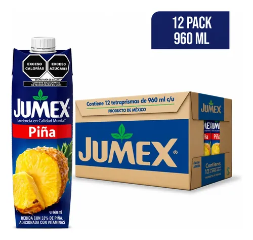 JUMEX TETRA PIÑA 12/960 ML
