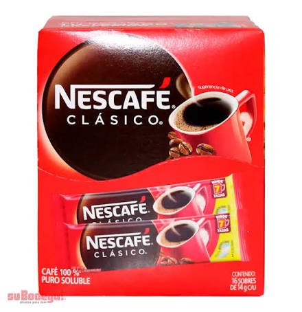NESCAFE CLASICO SOBRE 16/14 GR