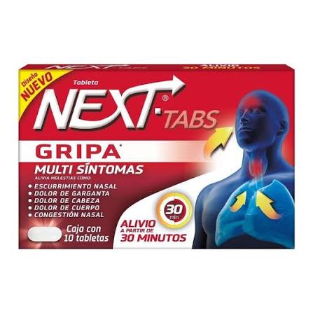 NEXT TABLETAS GRIPA 10 PZ