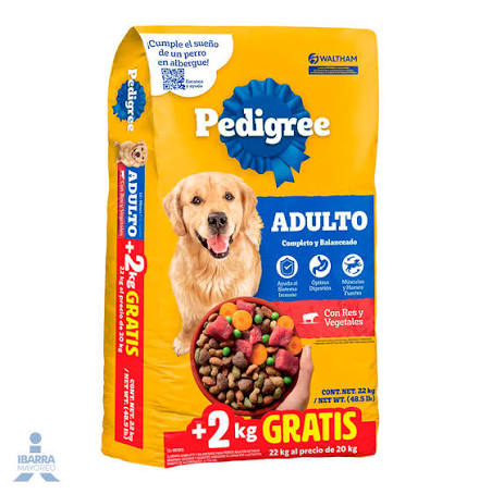 PEDIGREE BULTO ADULTO 20KG+2KG