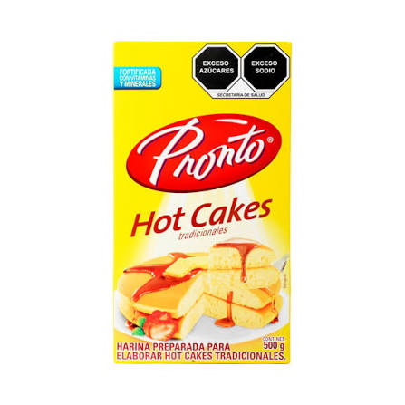PRONTO HARINA HOT CAKES 12/500 GR