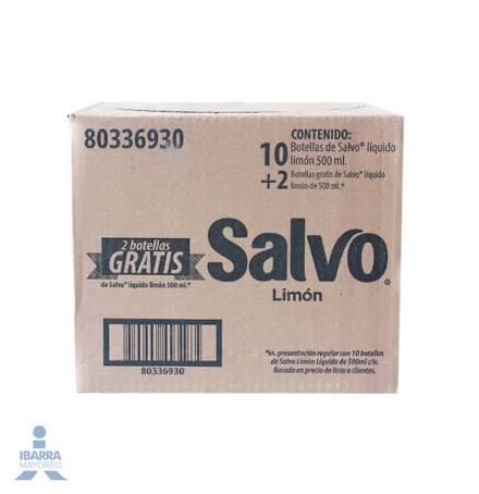 SALVO LIQ LIMON 10+2/500 ML
