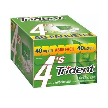 TRIDENT 4´S YERBABUENA 40/5.2 GR
