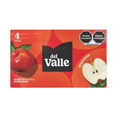 VALLE JGO MINI MANZANA 4/200 ML