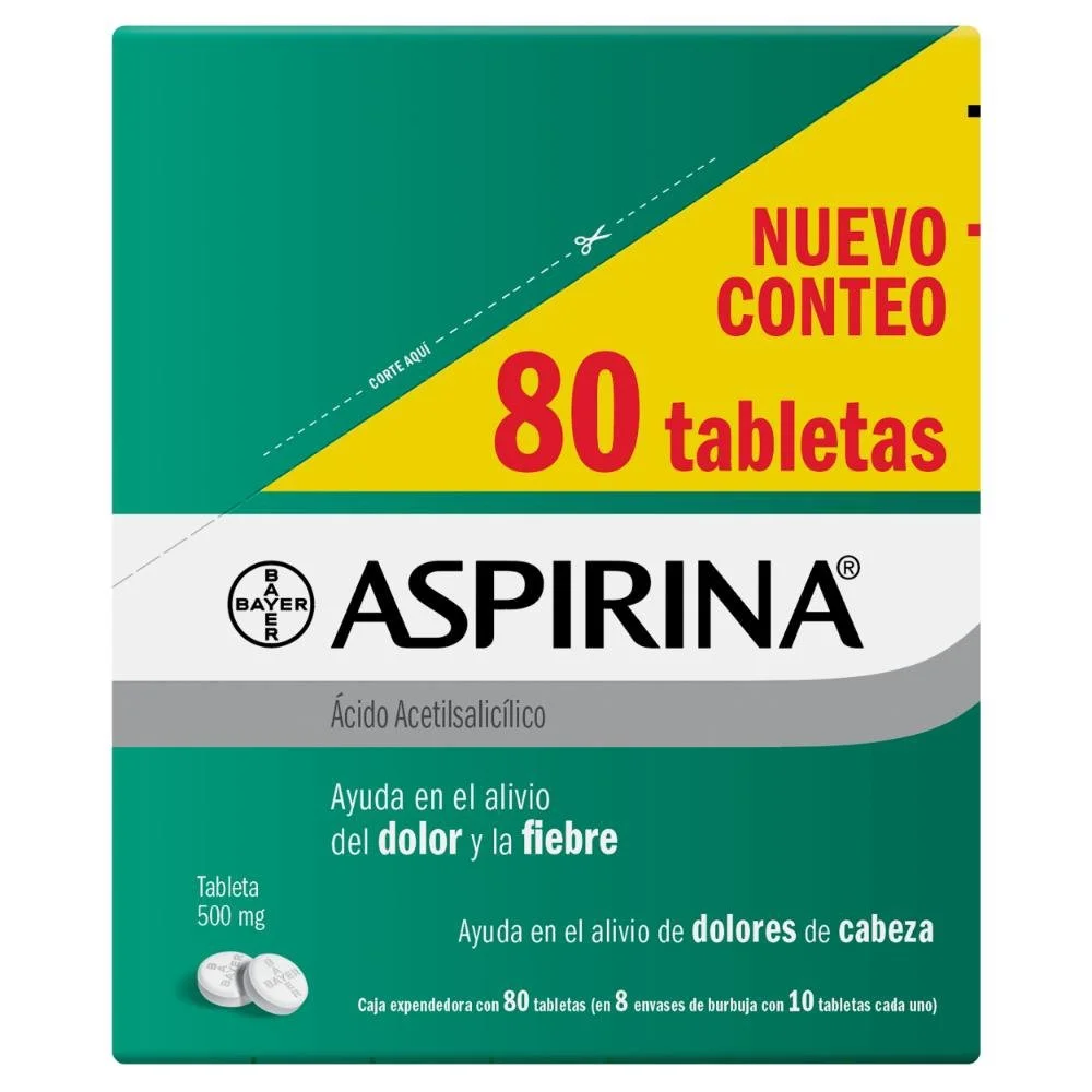 ASPIRINA TABLETAS 80 PZ